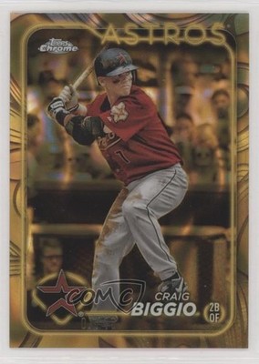2024 Topps Gilded Collection Gold Lava Refractor 7/10 Craig Biggio #121 HOF 9b3