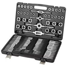 40PCS Tap and Die Set Metric SAE Threading Tool Kit Bearing Black Case