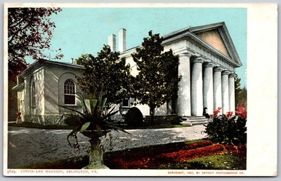 1900 Custis Lee Mansion Arlington VA Neoclassical Columns ANTIQUE Postcard 5753