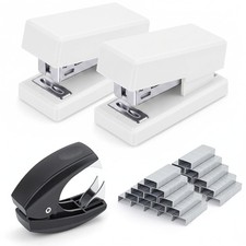 Mini Stapler with 2000 Staples, 30 Sheet Capacity, Jam-Free Small Desktop Sta...