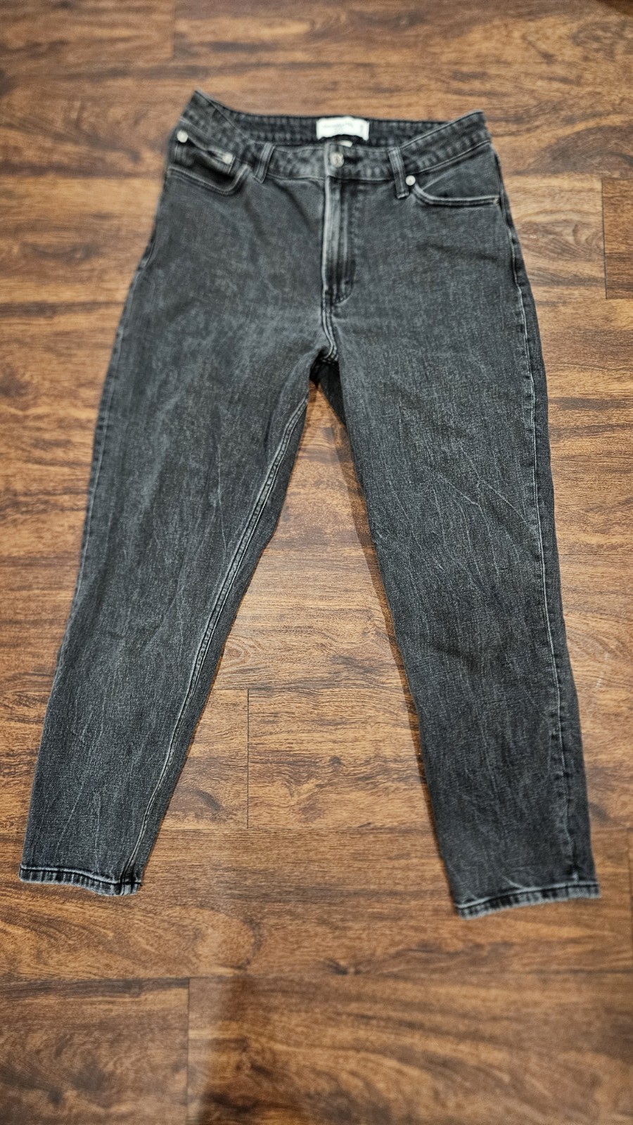 Abercrombie & Fitch Women's Black Jeans Curve Love The Mom High Rise Size 29/8