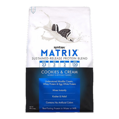 Matrix Peanut Butter Cookie Sustained Release Protein Powder Blend 2 Lb with Rea