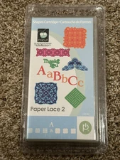 Cricut Cartridge 2000941 PAPER LACE 2 Basics & foundations New Sealed