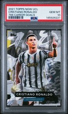 2021 TOPPS NOW UCL 768 CAREER GOALS CRISTIANO RONALDO PSA 10 LOW POP VERY RARE