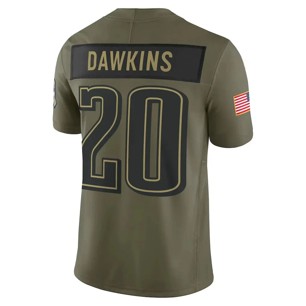 Philadelphia Eagles Olive 2025 Salute to Service Jersey