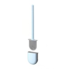 Thaibna Toilet Brush,Deep Cleaner Silicone Brushes with No-Slip Blue