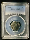 1936-D 5C Buffalo Nickel PCGS MS-65