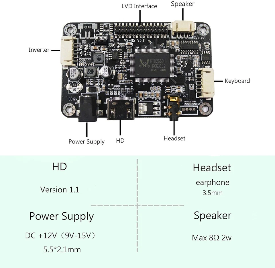 10,4 «10,4 дюйма 1024 X 768 500 нит IPS ЖК-дисплей VS104T-003A с аудио LCD контраст - Изображение 2 из 4