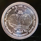 1985 World Trade Plata Pure Mint Rare Vtg Weights Bullion-0.999 Silver 1 Oz Coin