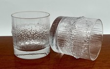 Lot Of 2 : Iittala NIVA 12 oz. Double Old Fashion Glasses : Wirkkala : Finland