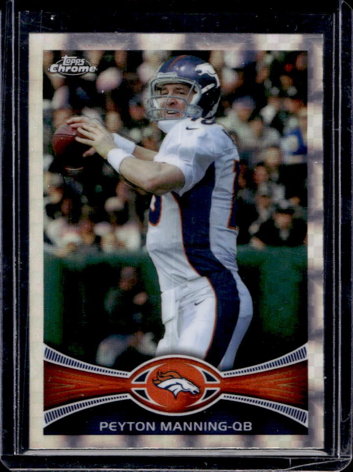 2012 Topps Chrome Peyton Manning Xfractors #161 Broncos