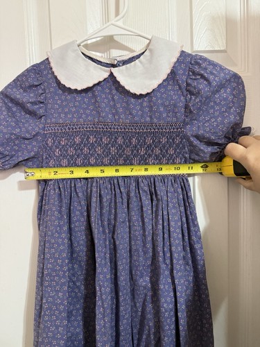 Boutique Hand Smocked Dress - Girls Size 8 - Picture 10 of 11