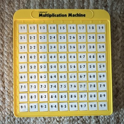 Lakeshore Multiplication Machine Mathematics Educational Toy Yellow Ages 4-11