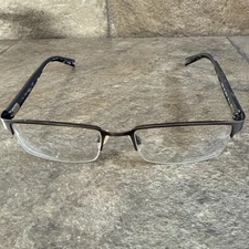 Nautica N7229 033 Eyeglass Frames Half Rim Gunmetal Flex Hinge 53-18-140-40mm