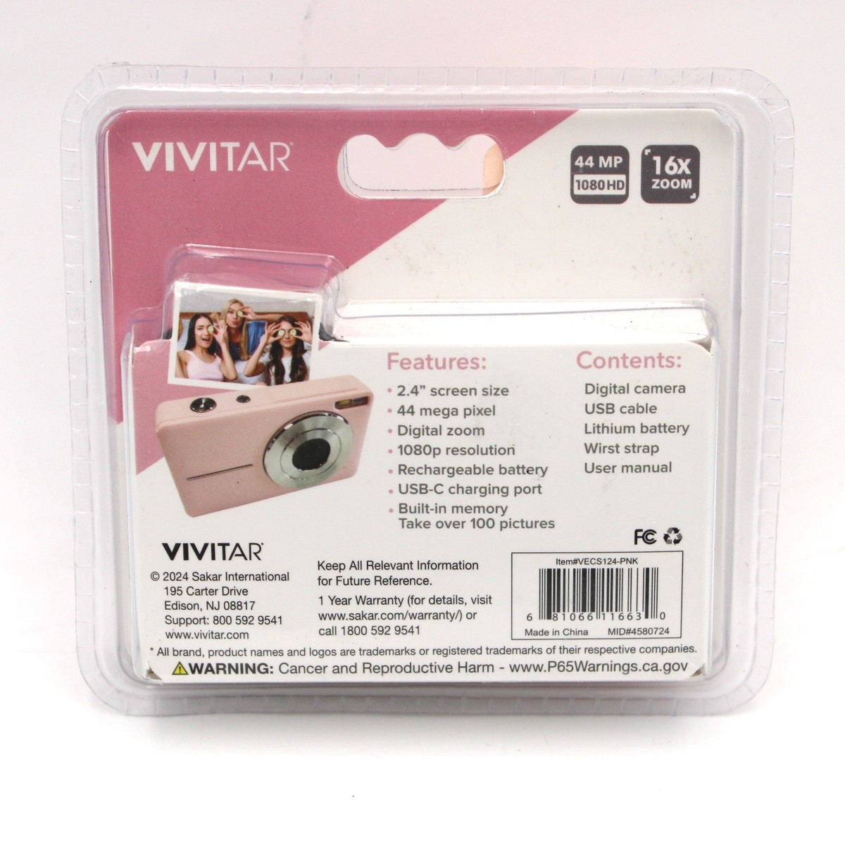 Vivitar VEC S124 44MP 16x Zoom 2.4