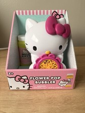 Hello Kitty Flower Pop Bubbler Bubble Machine NIB w/ 4oz Solution 570971