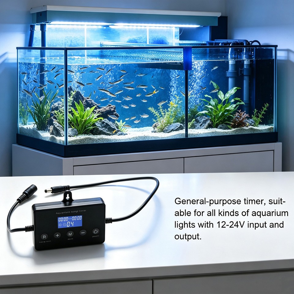 Led Dimmable Timer LED Light Dimmer with Ultra-thin LCD 180° View Sunrise Sunset Timer for ...