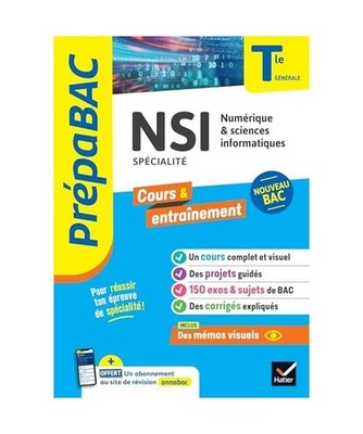 Prépabac - NSI Tle générale [spécialité] - Bac 2026: cours, méthodes & suj