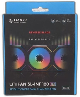 Lian Li Sl Infinity 120 Reverse Blade Black Single Pack (without Controller)