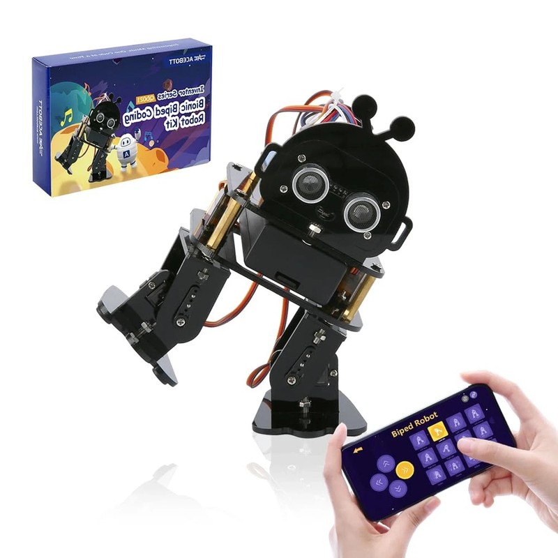 Biped Robot Kit STEM Toys Science Kit for Kids, Bionic Bipedal Robotics Progr...