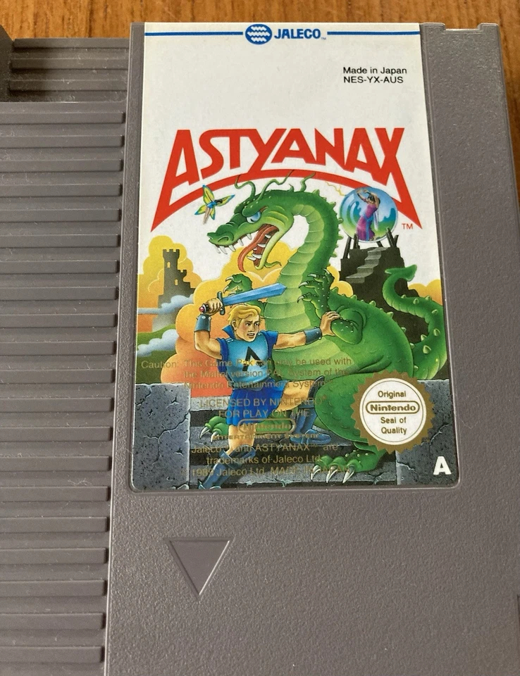 NES ~ ASTYANAX ~ Nintendo Game NES-YX-AUS Game Cart + Sleeve + Box Pal A - Image 3 of 4