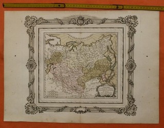 TARTARY RUSSIA CHINA KOREA JAPAN 1766 BRION DE LA TOUR & DESNOS ANTIQUE MAP