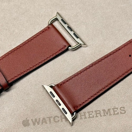 Apple Watch Hermès Simple Tour Leather Band 49mm,46mm,45mm,44mm Very Good! - Photo 9 sur 10