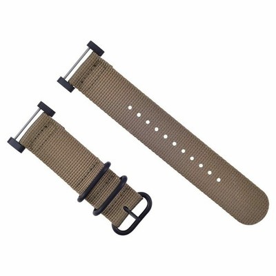 NEW FOR SUUNTO CORE NYLON DIVER WATCH BAND LUGS ADAPTER SET BLACK 3 PVD RINGS SA
