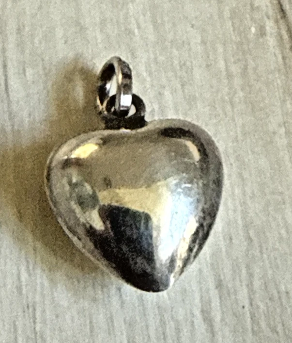 Puffy Heart Pendant In Retro Costume Necklaces & Pendants for sale