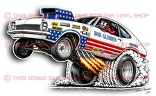 Bob Glidden Ford Pinto Pro Stock Ford Pinto Rat Fink Nhra Drag Racing Decal