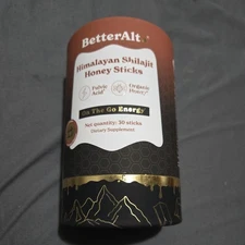 NEW & SEALED BetterAlt Gold Himalayan Shilajit Honey Sticks Fulvic Acid 30ct