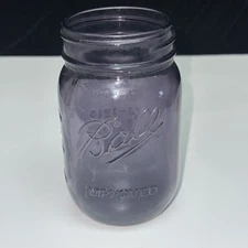 Mason Canning Jar Vintage Glass Jar  PURPLE 16 Oz Heritage Collection 100 Years
