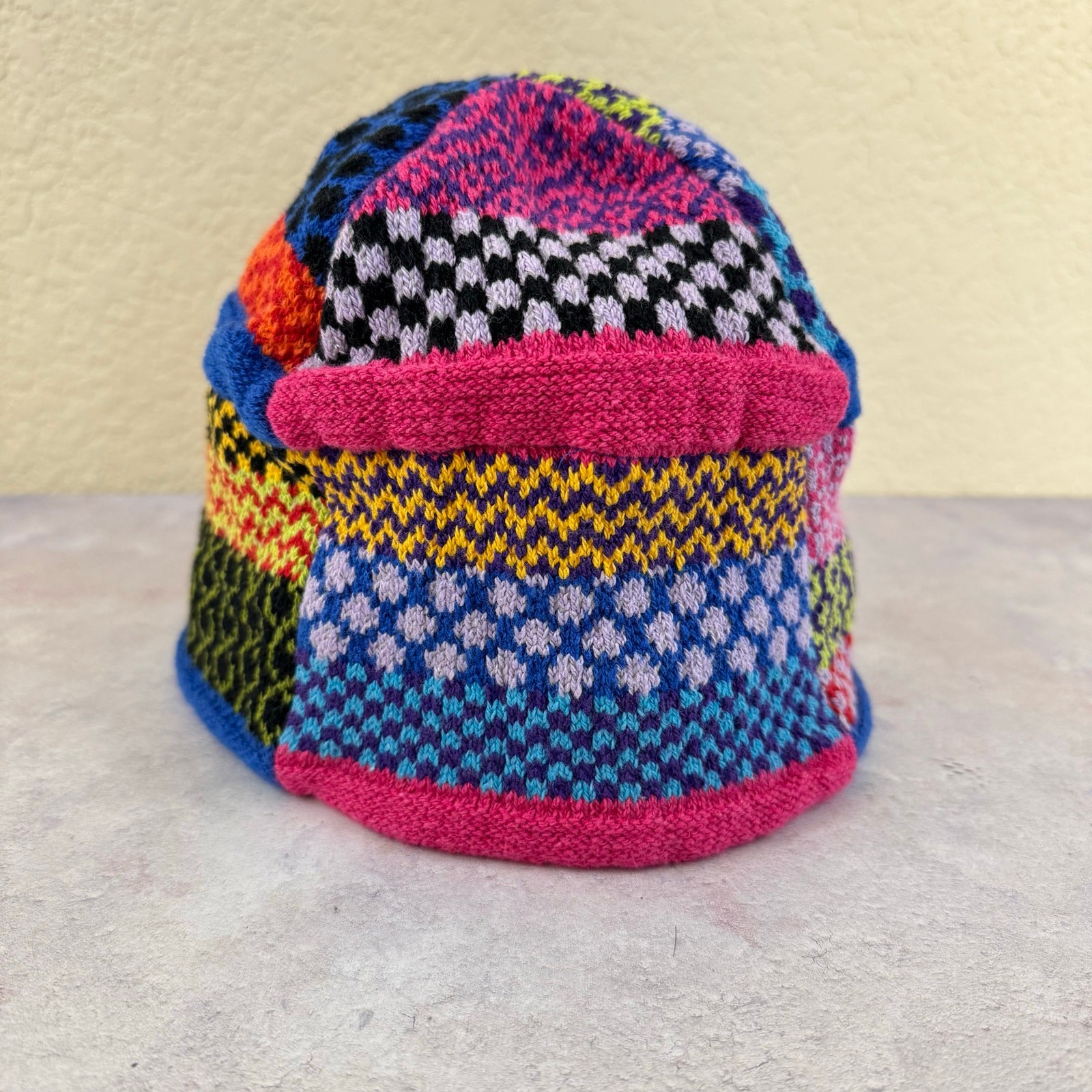 Solmate Socks Patchwork Knit Beanie Colorful Outd… - image 11