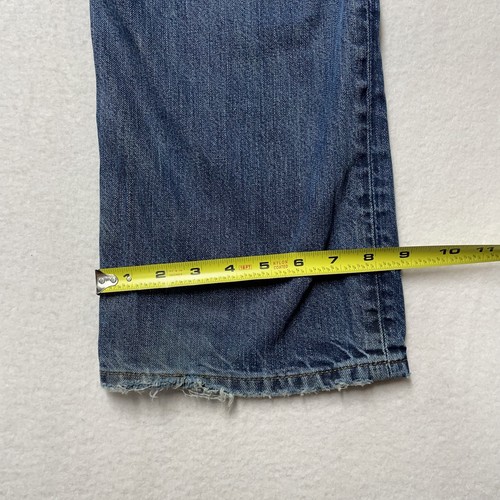 Jeans uomo Express Blake taglio stivaletto largo taglia 31x32 blu denim zip - Foto 20 di 22