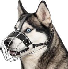 Metal Husky Muzzle for Lar Sized Dog   Basket Muzzle for Dogs with