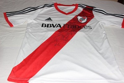 Vintage River Plate Adidas Football Shirt Size L BBVA Frances No. 21 Aimar