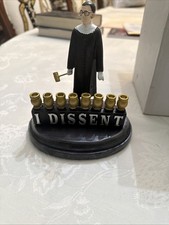 Ruth Bader Ginsburg “I Dissent” Candleholders New In Box