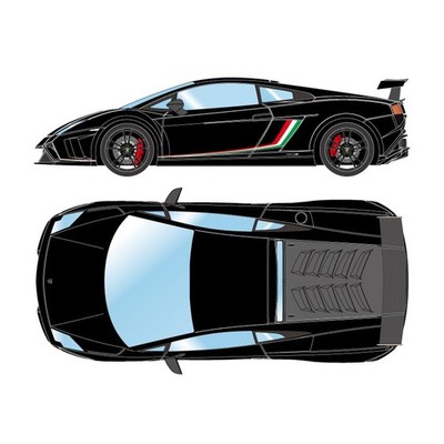 Make-up EIDOLON 1/43 Lamborghini Gallardo LP570-4 Squadra Corse Black EM670E
