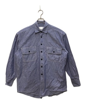 MYTHINKS chambray shirt Size: XS Men Navy