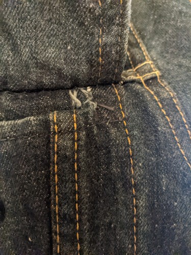 Giacca camionista vintage anni 60 70 Levi’s 70505 0217 Big E Type III denim 42" USA - Foto 9 di 14
