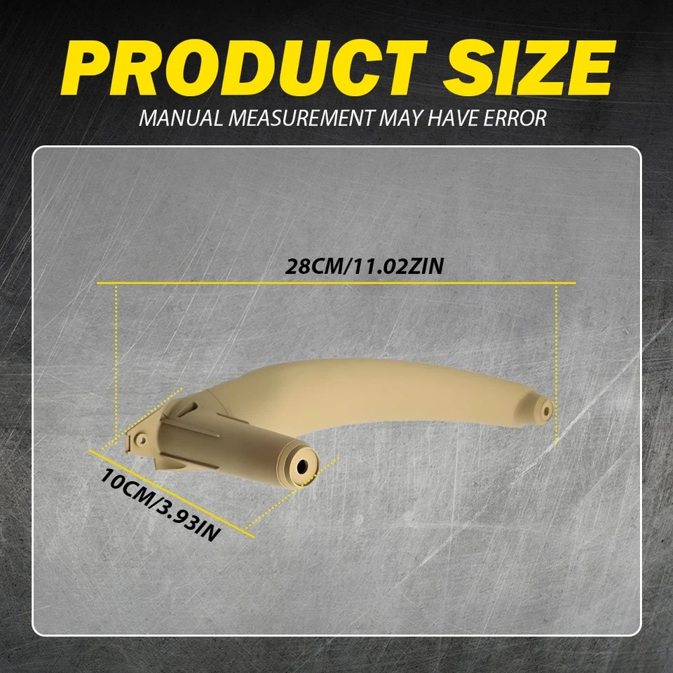 Beige Inner Door Handle Pull Cover For 2007-2013 BMW X5 X6 E70 E71 E72 3-30X - Image 4 of 4