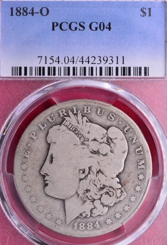 PCGS G-4! 1884-O MORGAN DOLLAR POCKET PIECE