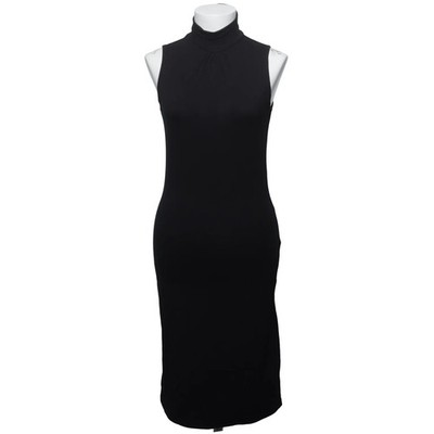 Terranova, Rollkragenkleid, Größe: L, Schwarz, Baumwolle/Elasthan #zox