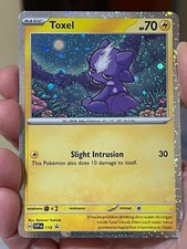 POKEMON TOXEL SVP119 PROMO BLACK STAR COSMOS HOLOFOIL NICE SWIRL NM CARD