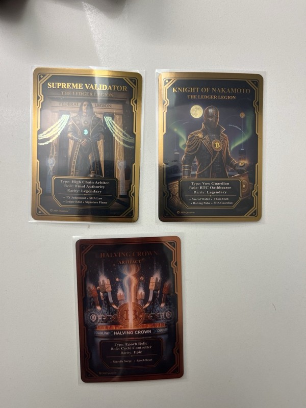 Quantuum Supreme Validator Knight of Nakamoto Halving Crown -foil variant rare