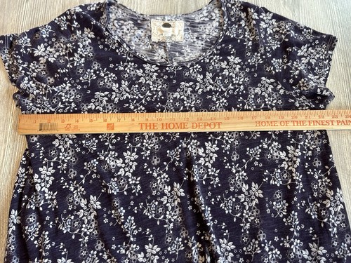 Cupio Women’s Short Sleeve Top Scoop Neck Black & White Floral Soft Stretchy 1X. - Picture 8 of 8
