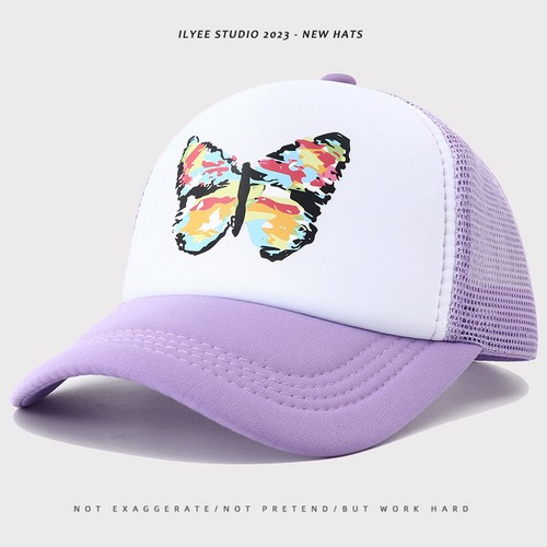 Unisex Adjustable Butterfly Mesh Baseball Cap Outdoor Stylish Personalized Hat - Picture 2 of 11