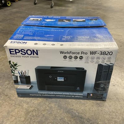 Epson Workforce Pro WF-3820 Wireless All in One Scan Copy Fax Duplex Printer
