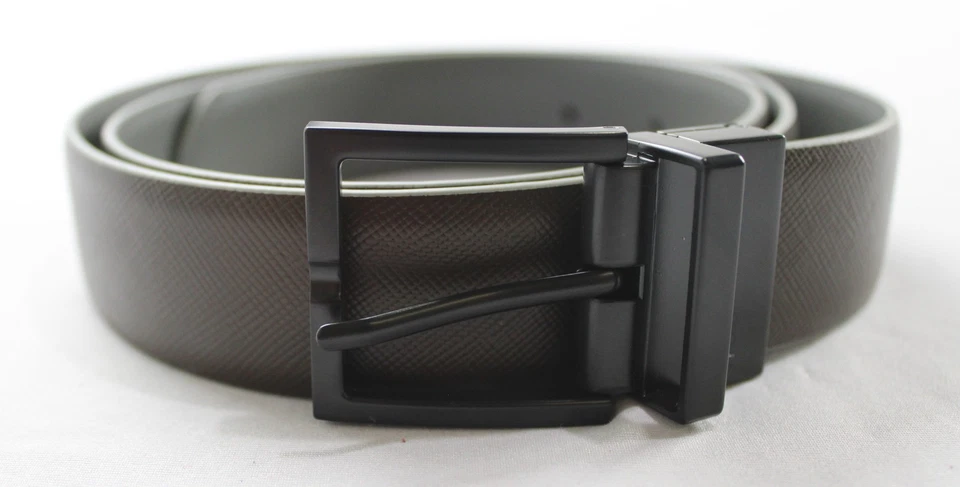 Cinturón reversible French Connection unisex adulto EH6 negro/marrón talla 32 nuevo con etiquetas Foto 2 de 4