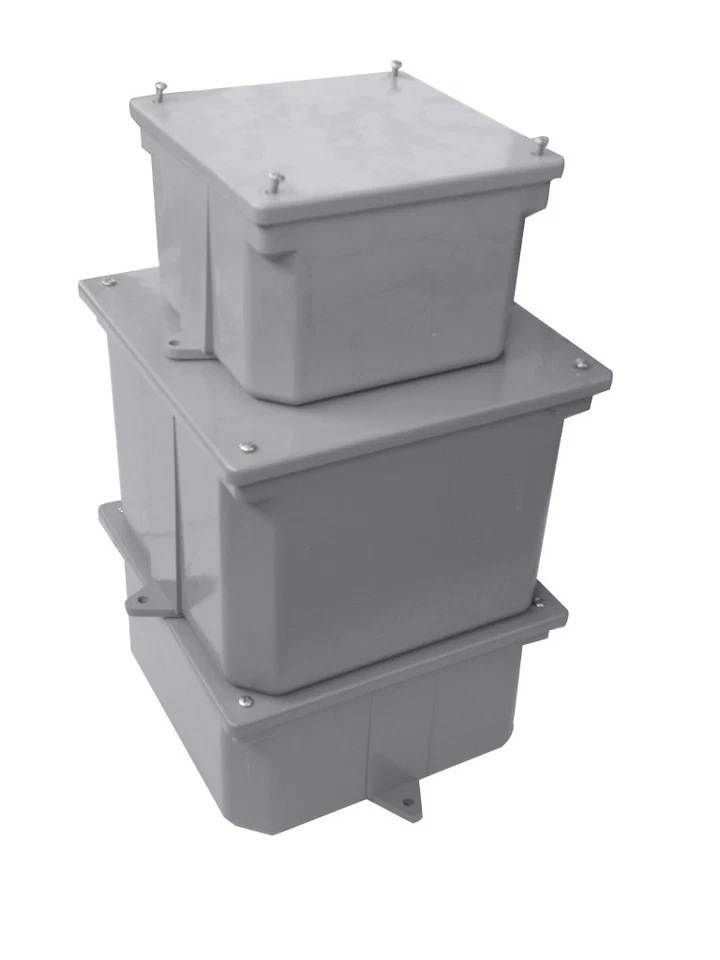 PVC Junction Box ETL Gray Outdoor Electrical Enclosure NEMA Rated Waterproof lot - Image 2 of 4